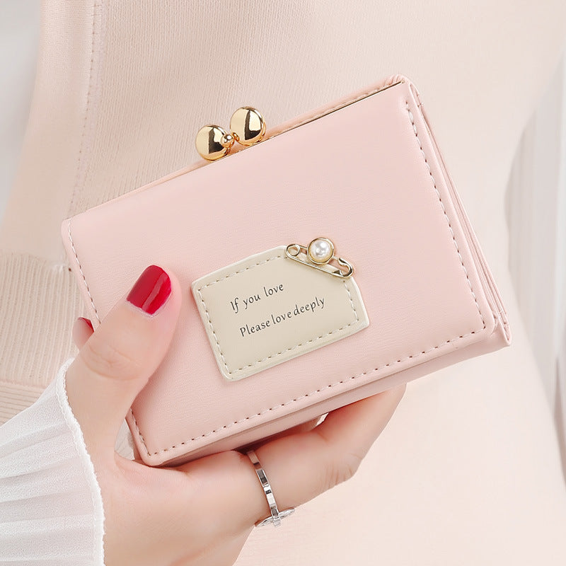 Women's Small Simple Female Short Korean Cute Ladies Wallets