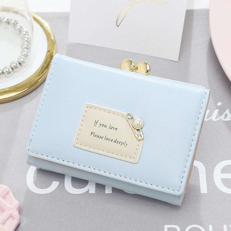 Women's Small Simple Female Short Korean Cute Ladies Wallets