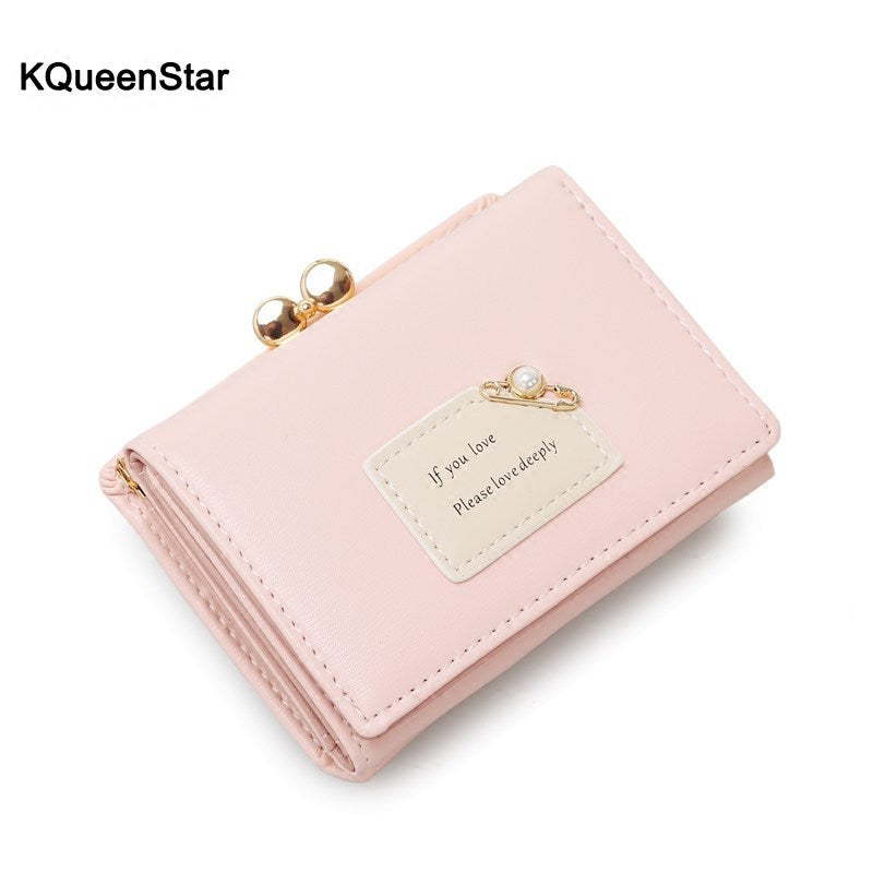 Women's Small Simple Female Short Korean Cute Ladies Wallets