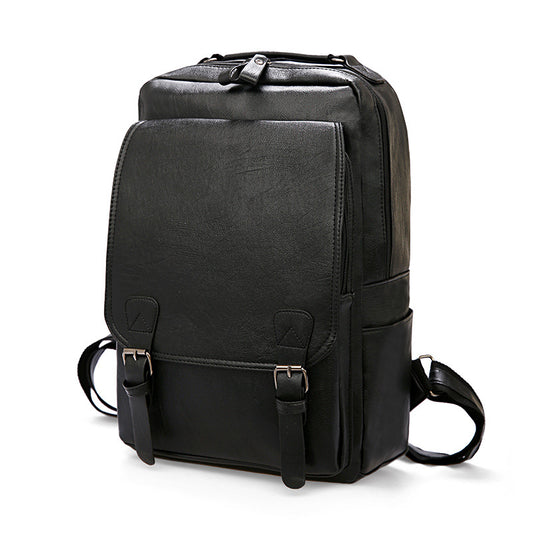 Men's Classic Comfortable Trip Computer Leather Backpacks