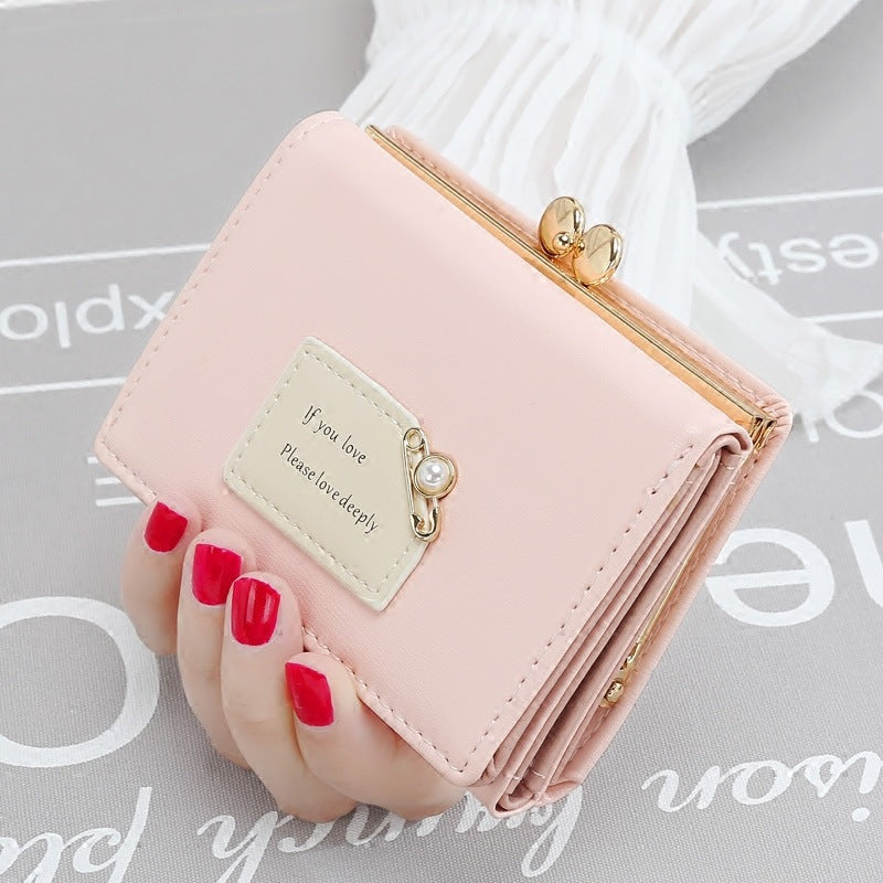 Women's Small Simple Female Short Korean Cute Ladies Wallets