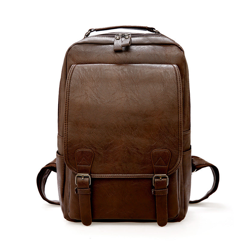 Men's Classic Comfortable Trip Computer Leather Backpacks