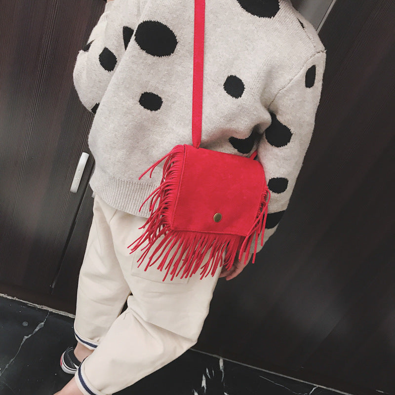 Children's Fashion Tassel Korean Mini Boys Children's Shoulder Bags