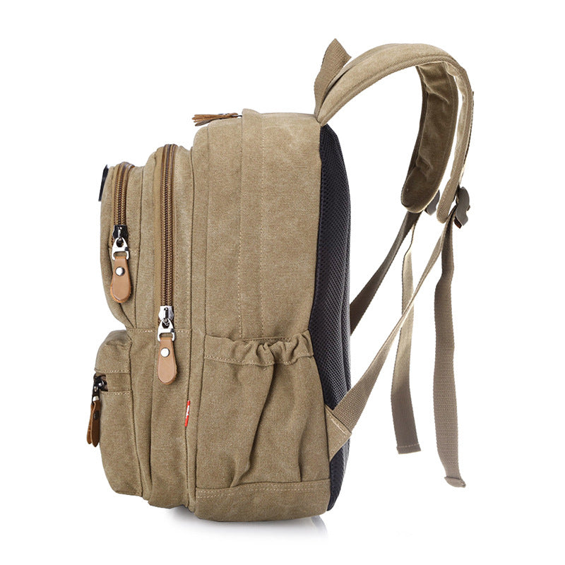 Women's Graceful Canvas Washed Male Computer Backpacks