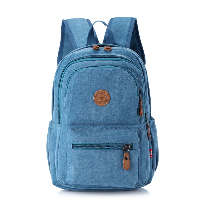 Women's Graceful Canvas Washed Male Computer Backpacks