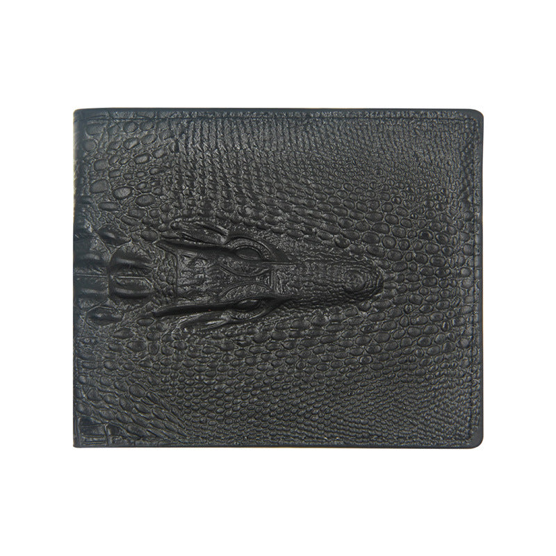 Men's Fashion Classic Crocodile Pattern Short Cheap Men's Wallets