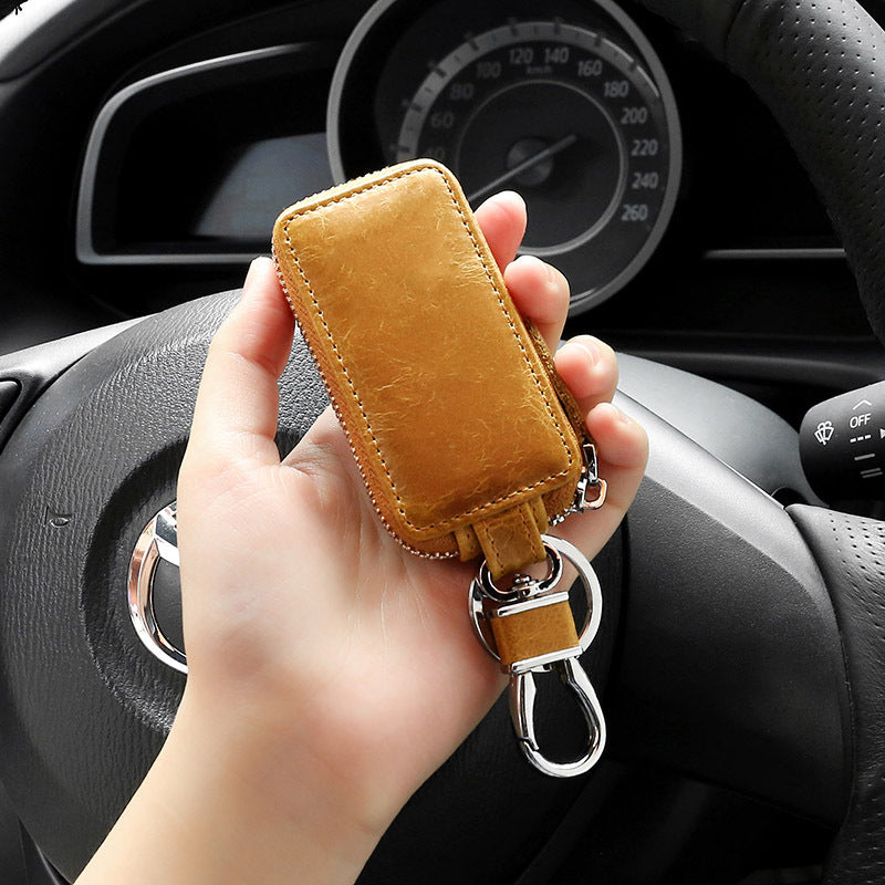 Sacs à clés rétro de protection en cuir pour voiture à vapeur à usage général