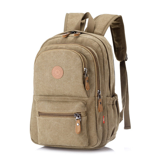 Women's Graceful Canvas Washed Male Computer Backpacks