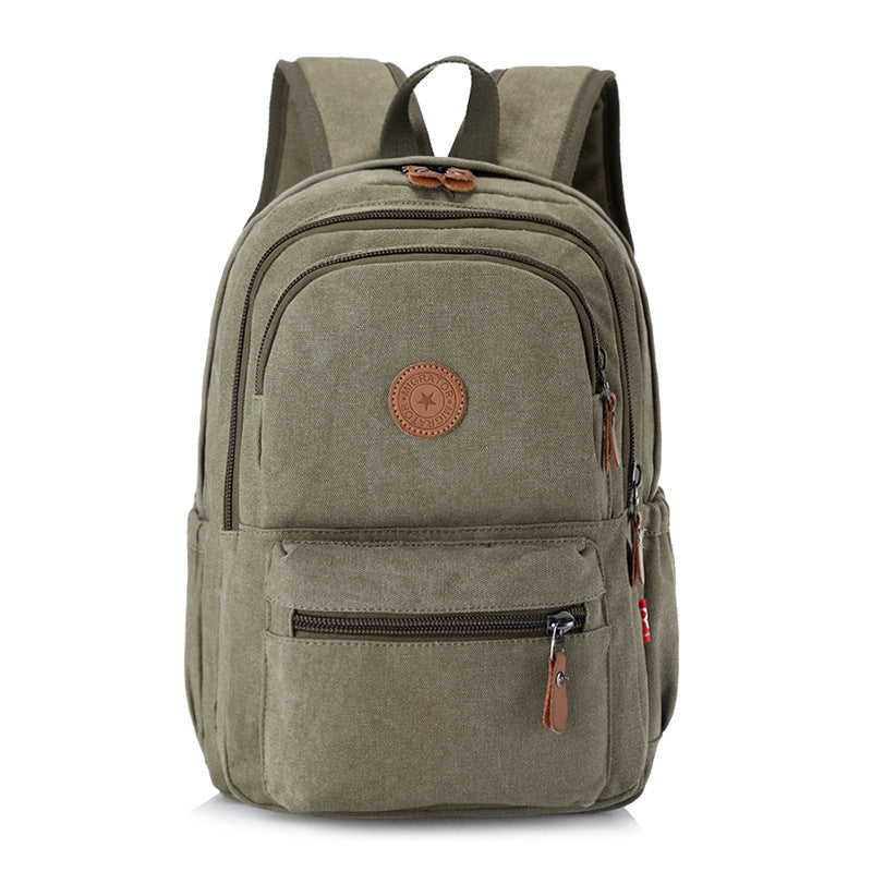 Women's Graceful Canvas Washed Male Computer Backpacks