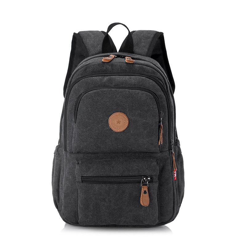 Women's Graceful Canvas Washed Male Computer Backpacks