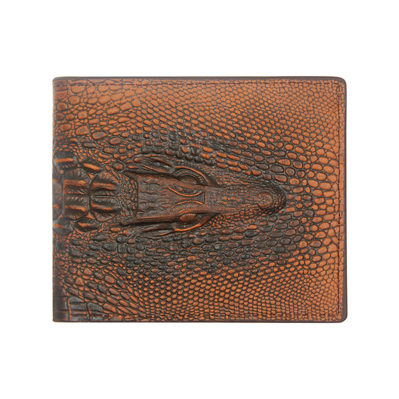 Men's Fashion Classic Crocodile Pattern Short Cheap Men's Wallets