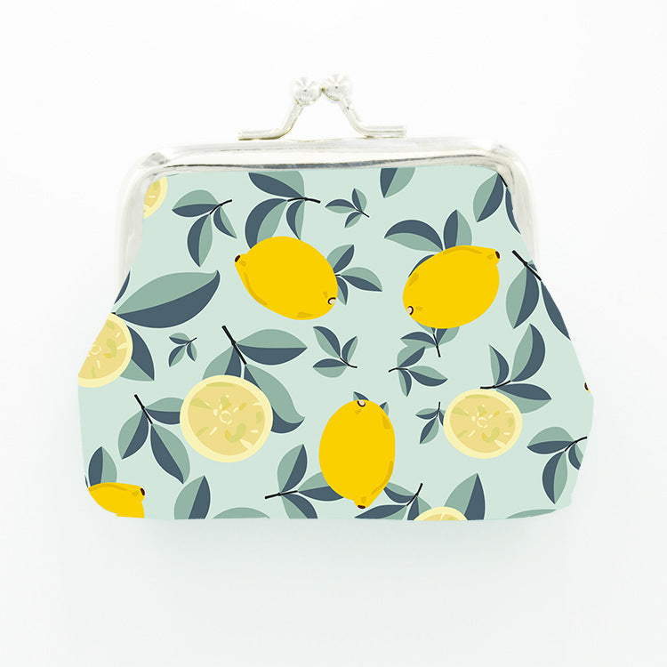 Printed Fruit Cute Stable Continuous Goods Coin Purses