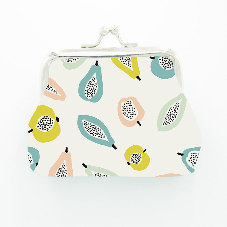 Printed Fruit Cute Stable Continuous Goods Coin Purses