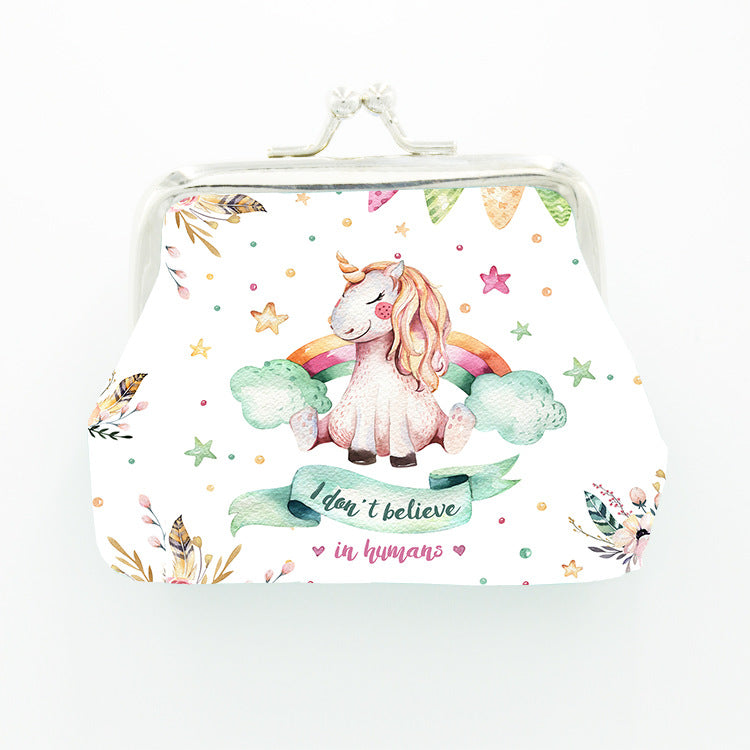 Women's & Children's & Cute Unicorn Hand Mini Gift Coin Purses