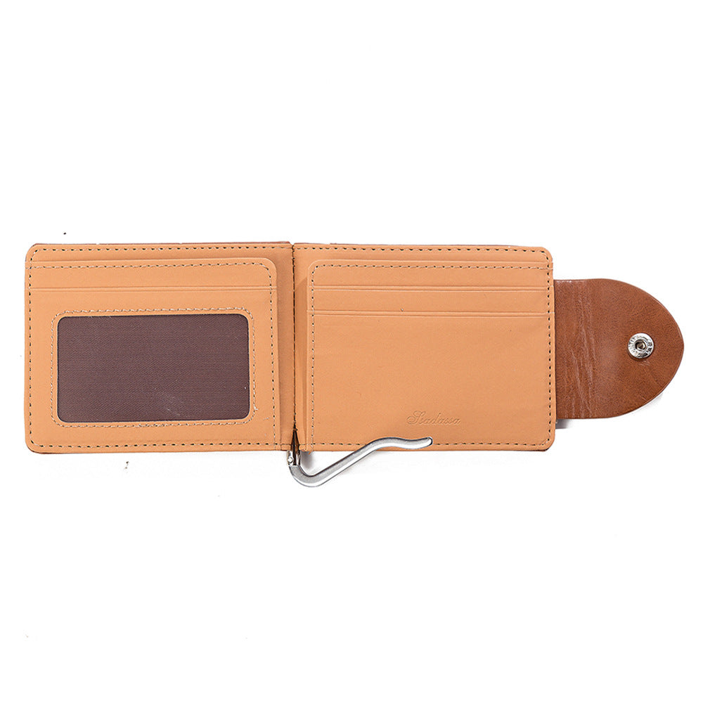 Men's Leather Short Fashion Usd Korean Men's Wallets