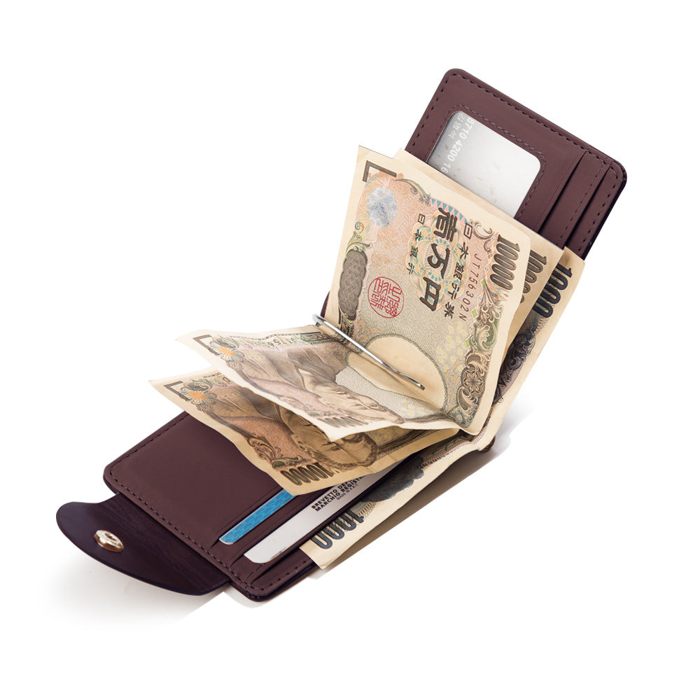 Men's Leather Short Fashion Usd Korean Men's Wallets