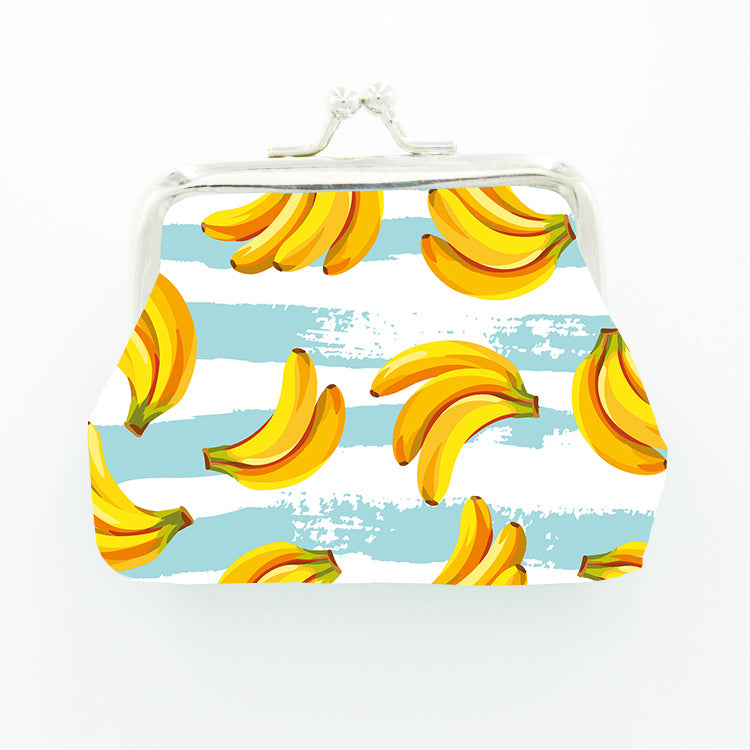 Printed Fruit Cute Stable Continuous Goods Coin Purses