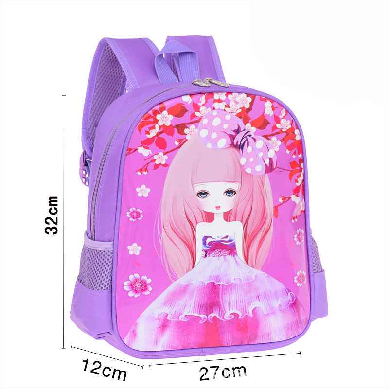 Children's Cartoon Cute Princess Series Korean Style Backpacks