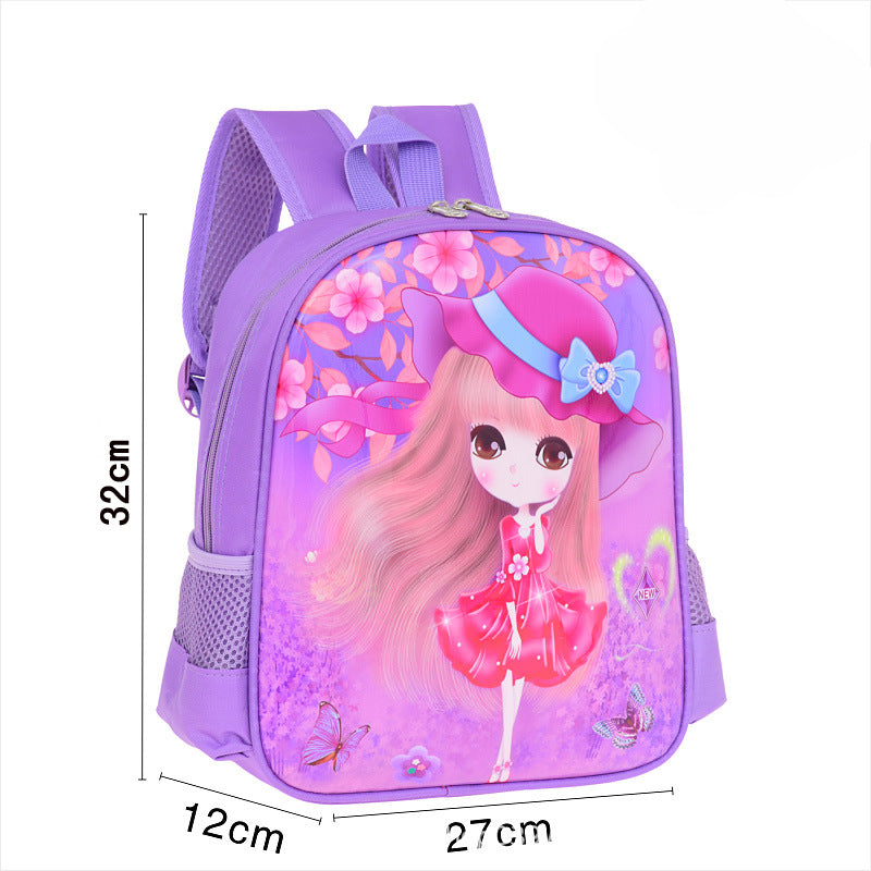 Children's Cartoon Cute Princess Series Korean Style Backpacks