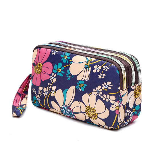 Women's Korean Printed Mobile Running Cloth Coin Purses