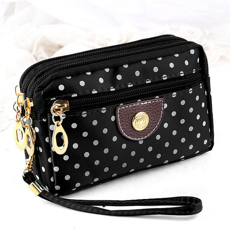 Women's Cloth Short Change Large Screen Mobile Coin Purses