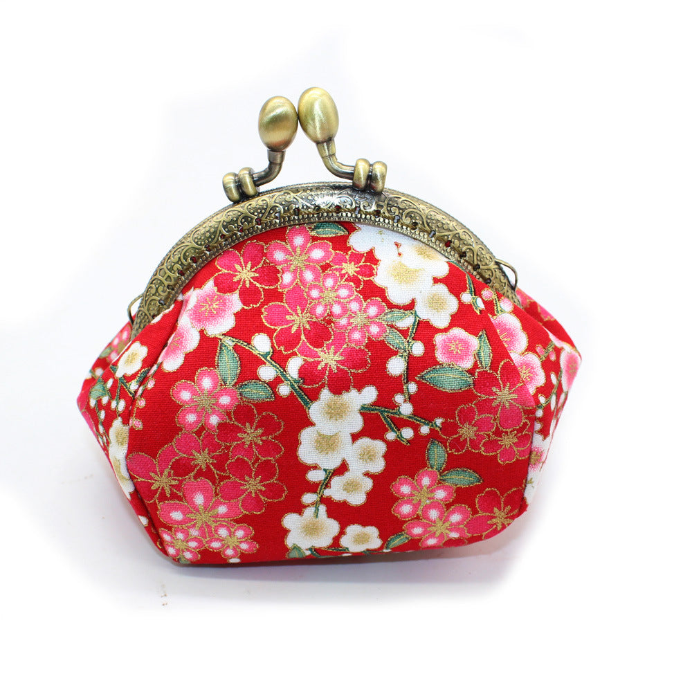 Women's Retro Style Fabric Handmade Small Coin Purses