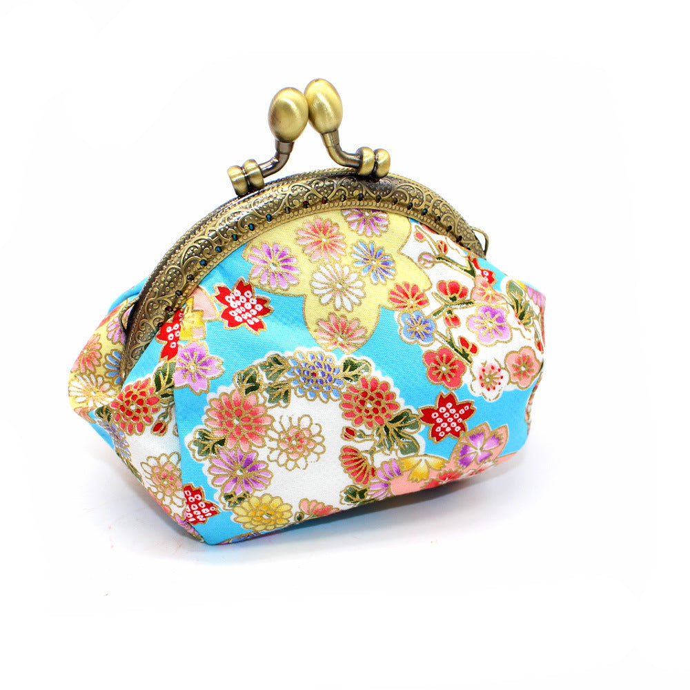 Women's Retro Style Fabric Handmade Small Coin Purses