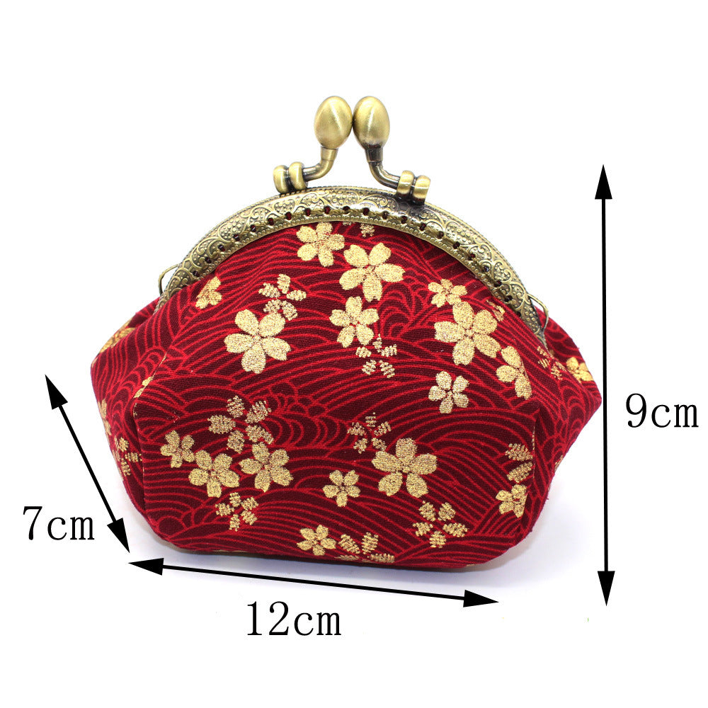 Women's Retro Style Fabric Handmade Small Coin Purses