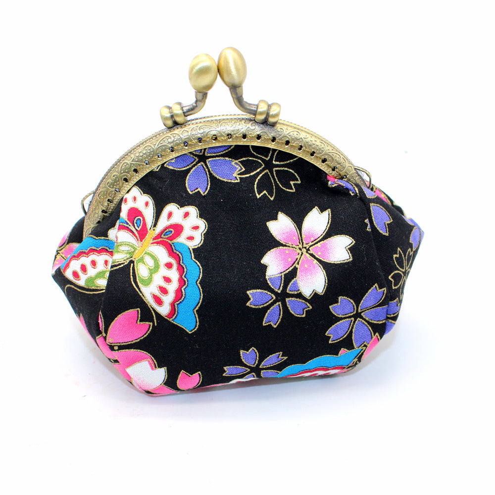 Women's Retro Style Fabric Handmade Small Coin Purses