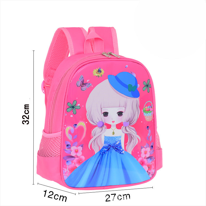 Children's Cartoon Cute Princess Series Korean Style Backpacks