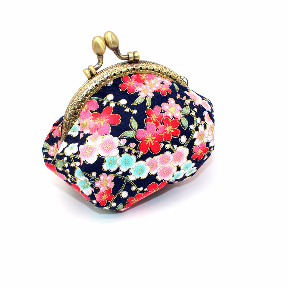 Women's Retro Style Fabric Handmade Small Coin Purses