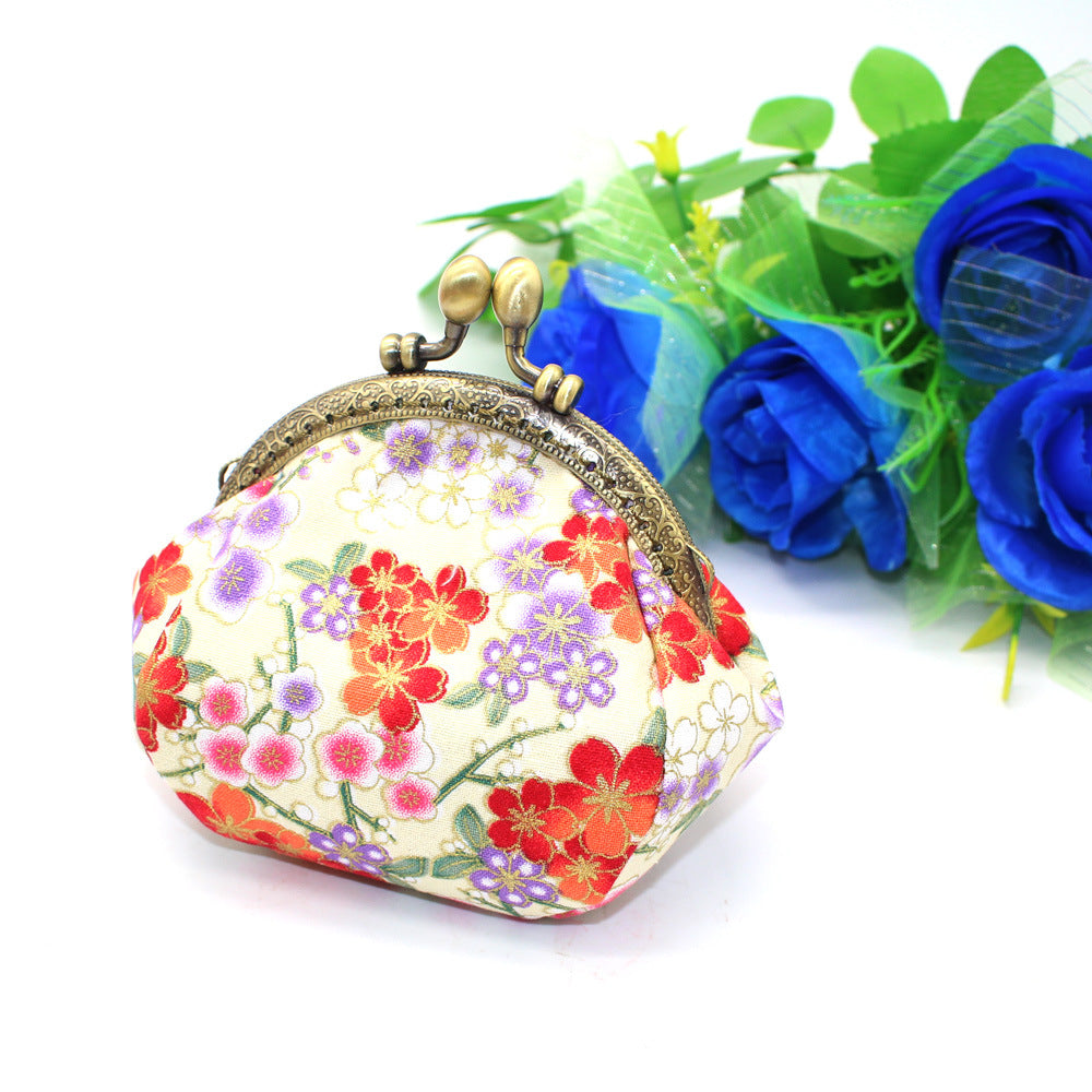 Women's Retro Style Fabric Handmade Small Coin Purses