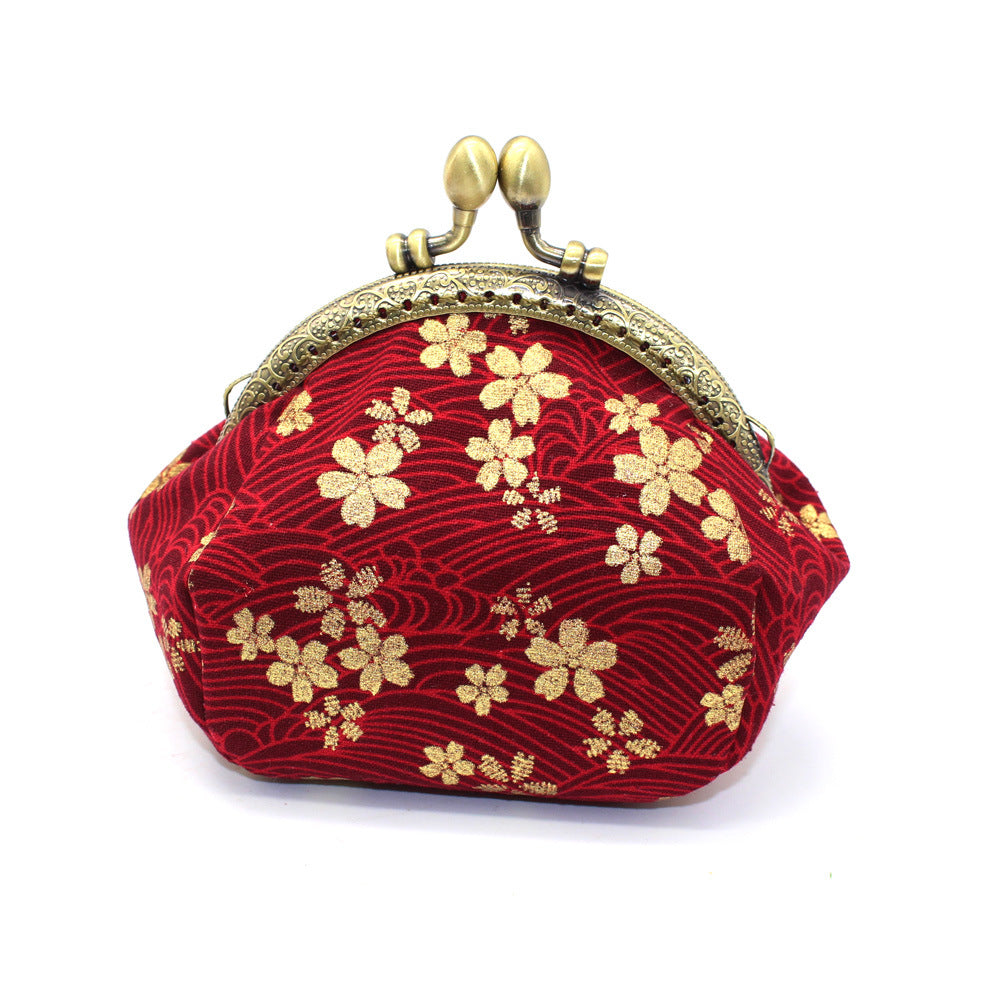 Women's Retro Style Fabric Handmade Small Coin Purses