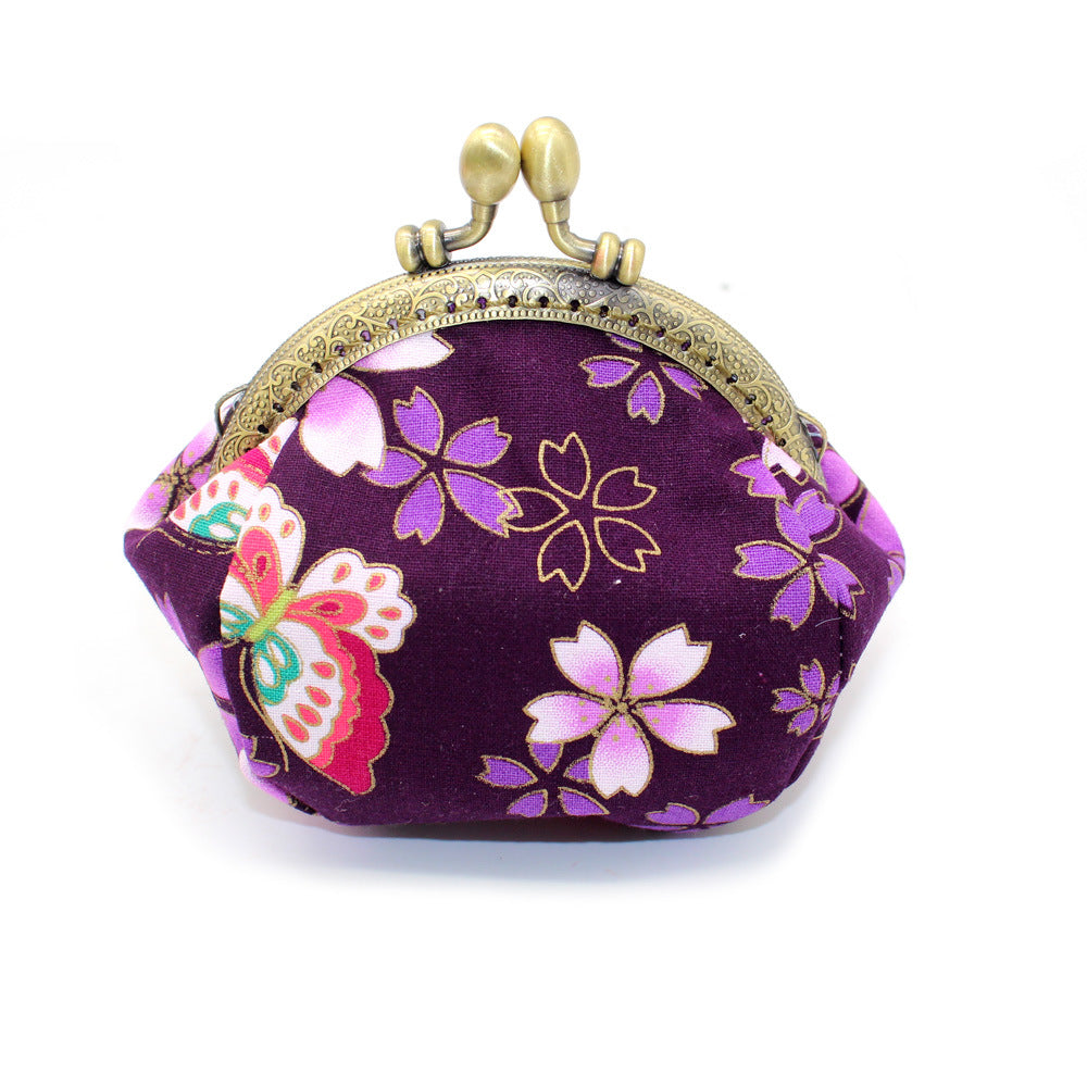 Women's Retro Style Fabric Handmade Small Coin Purses