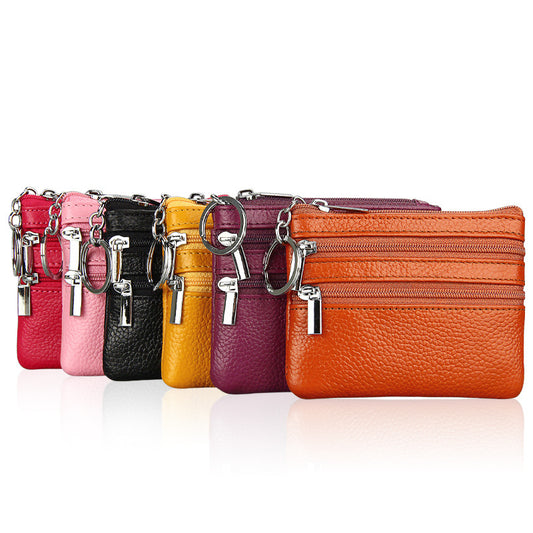 Cartoon Cute Genuine Leather Mini First Layer Purses