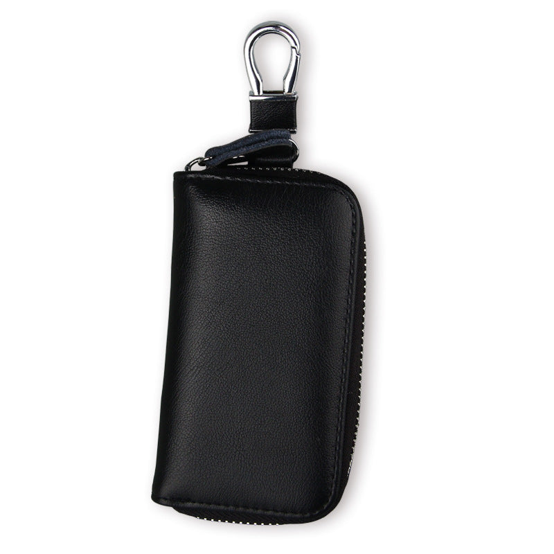 Men's Car Genuine Leather Business Multifunction Zipper Key Bags