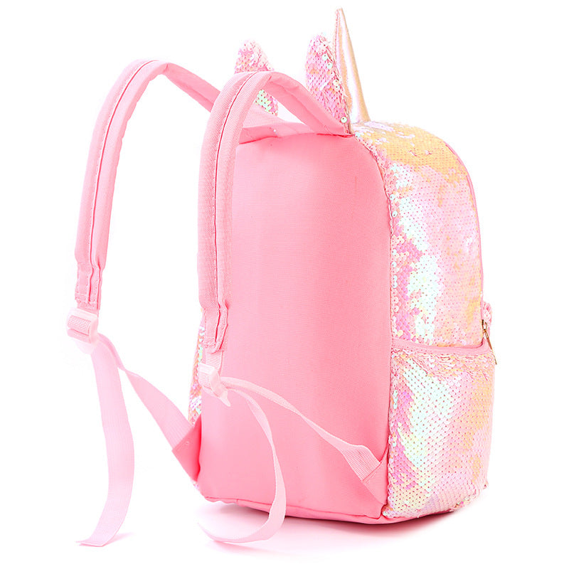 Unicorn Girly Fashion Sequin Cartoon Cute Elementary School Students' Schoolbags