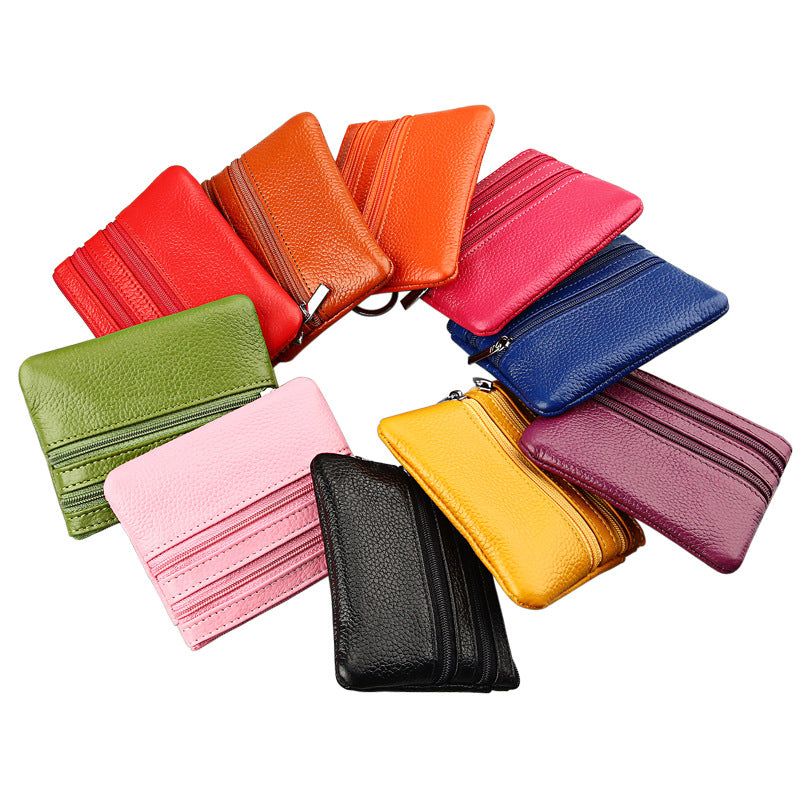 Cartoon Cute Genuine Leather Mini First Layer Purses