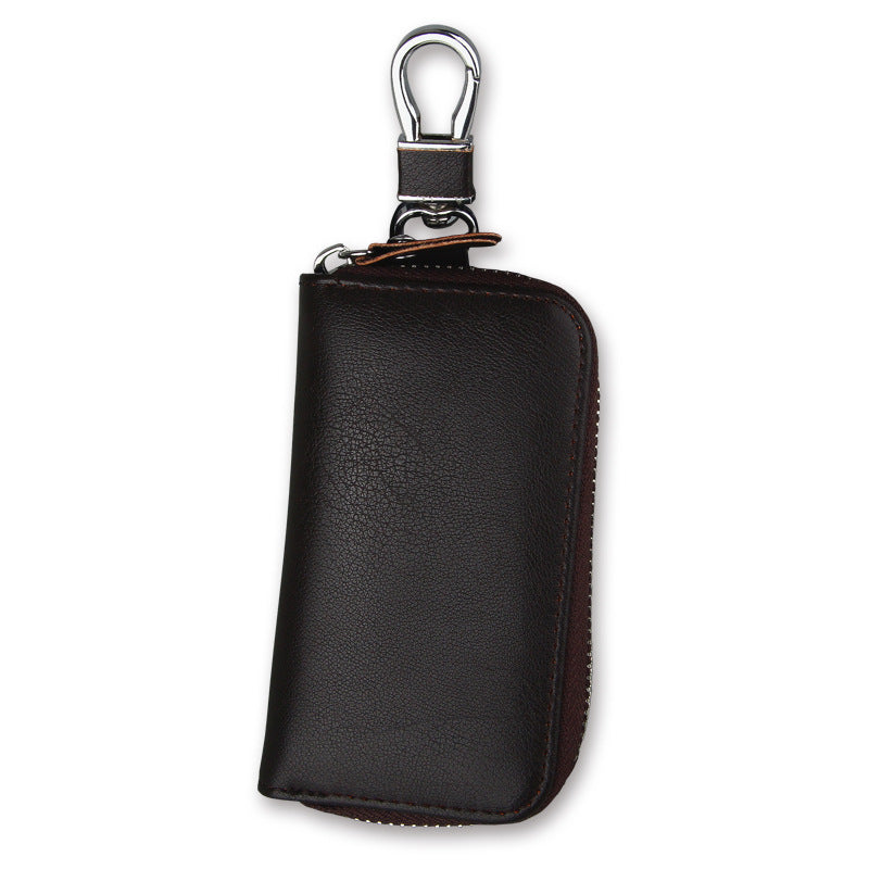 Men's Car Genuine Leather Business Multifunction Zipper Key Bags