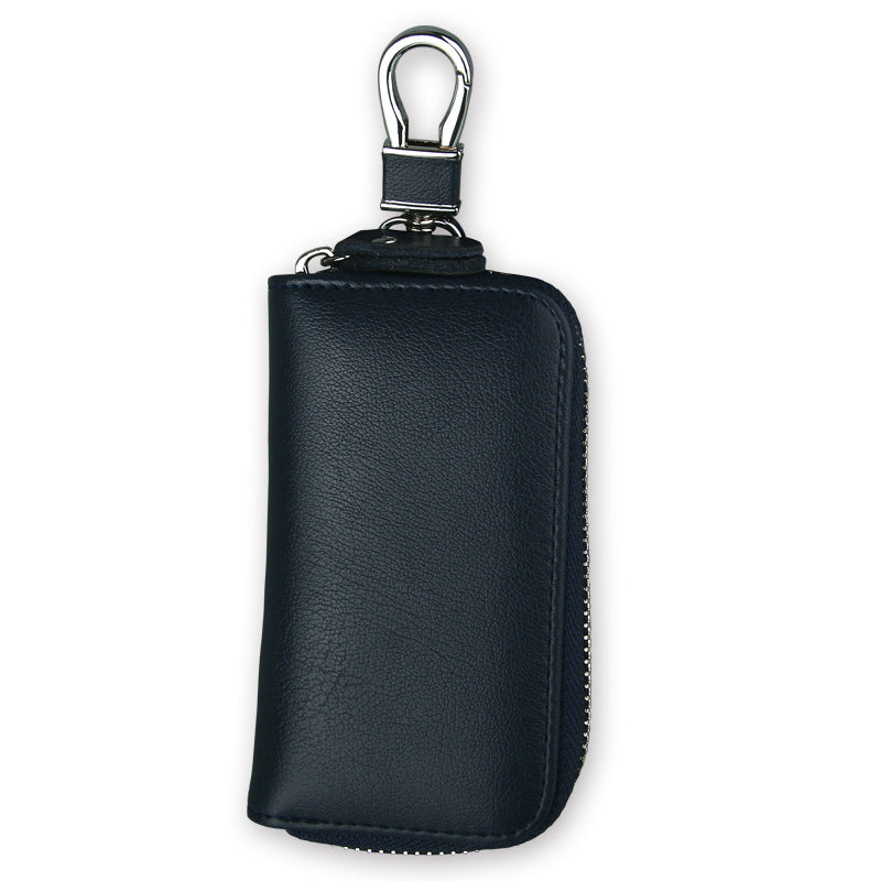 Men's Car Genuine Leather Business Multifunction Zipper Key Bags