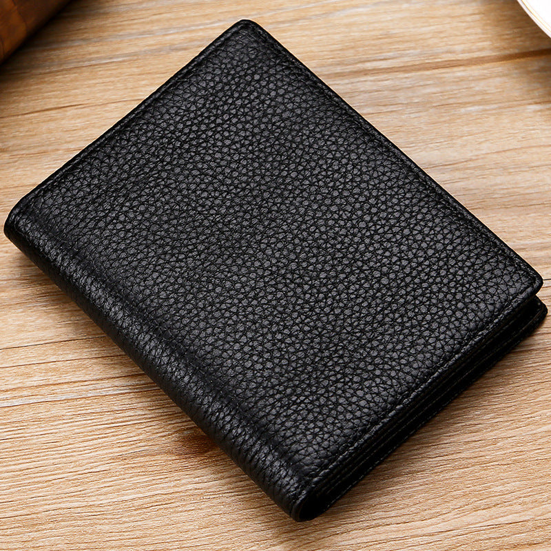 Men's Swiping First Layer Leather Vertical Horizontal Men's Wallets