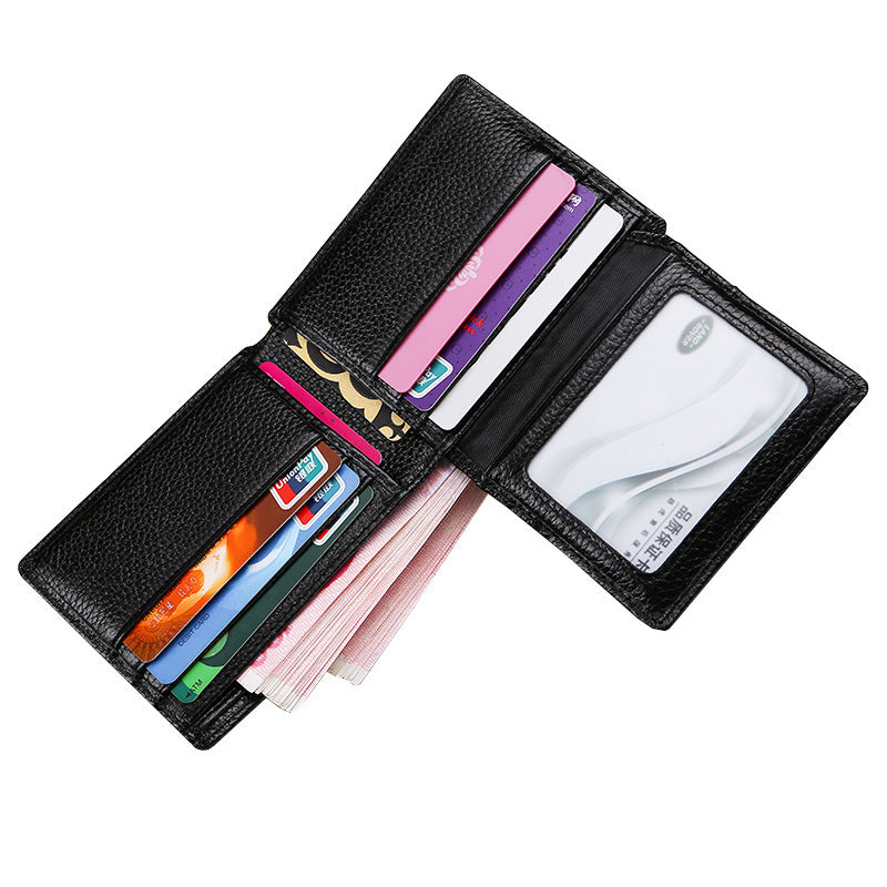 Men's Swiping First Layer Leather Vertical Horizontal Men's Wallets