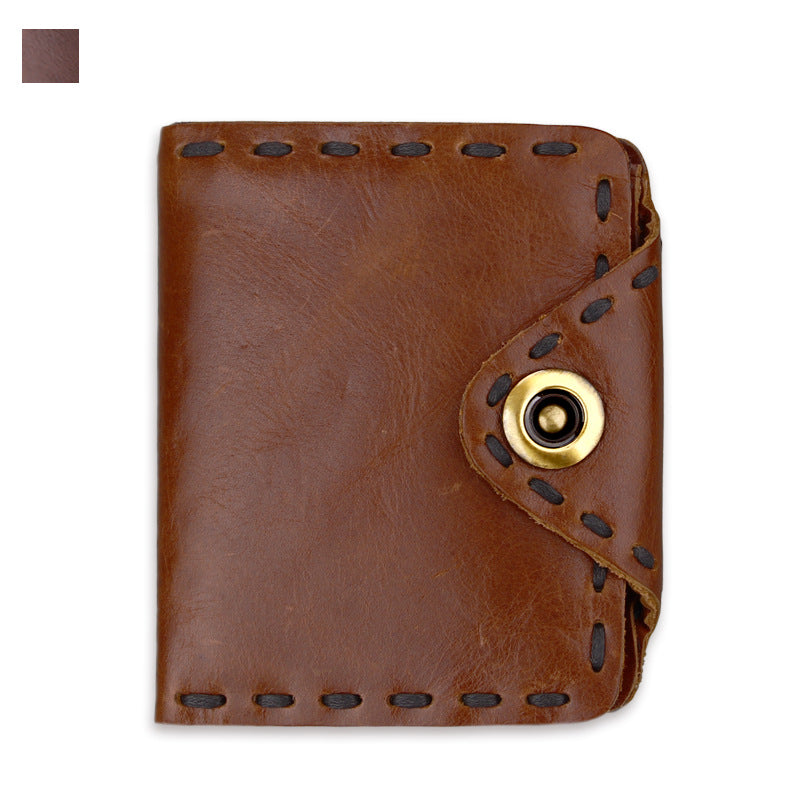 Men's Leather For Man Handmade Long Oily First Men's Wallets