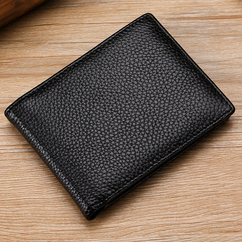 Men's Swiping First Layer Leather Vertical Horizontal Men's Wallets