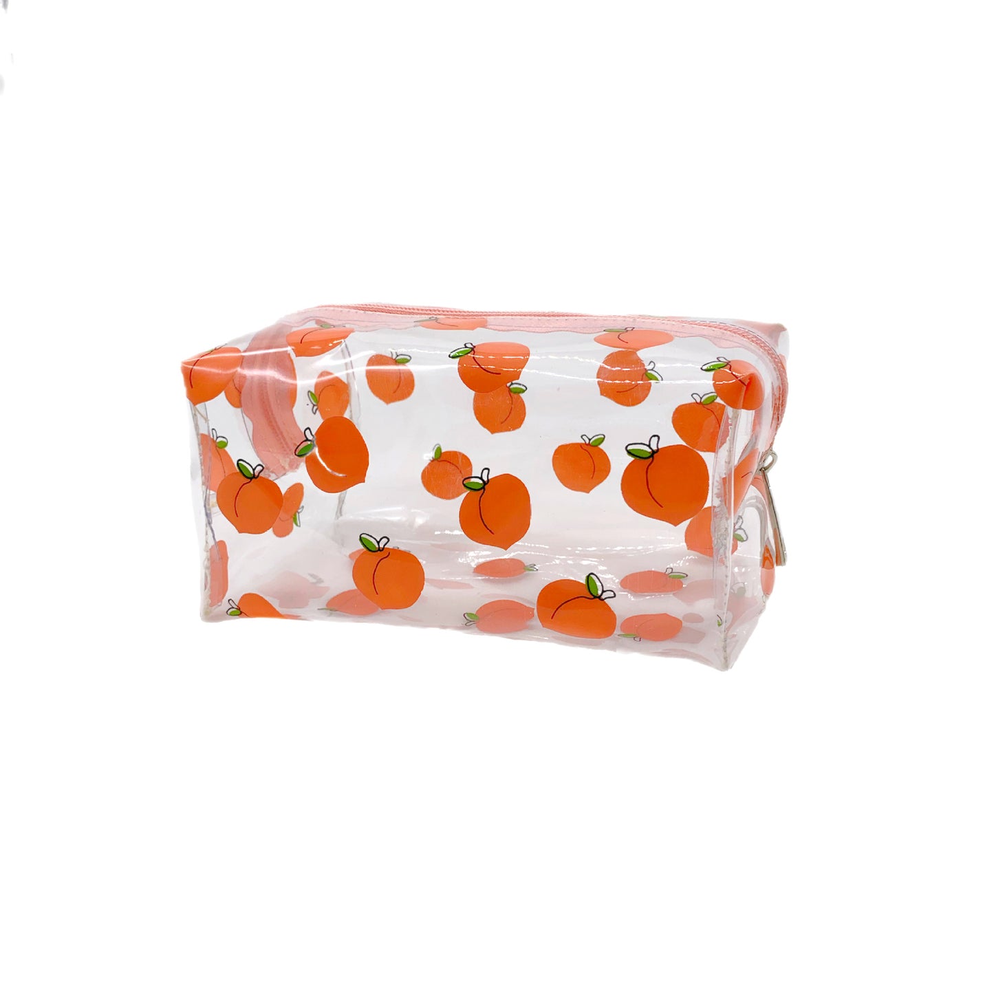 Storage Smiley Face Summer Love Peach Cosmetic Bags