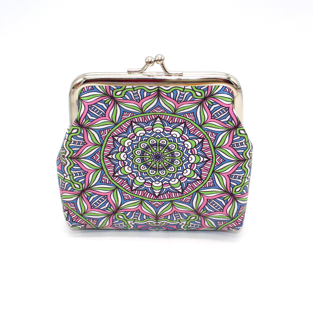 Ethnic Style Geometric Pattern Small Bank Coin Purses