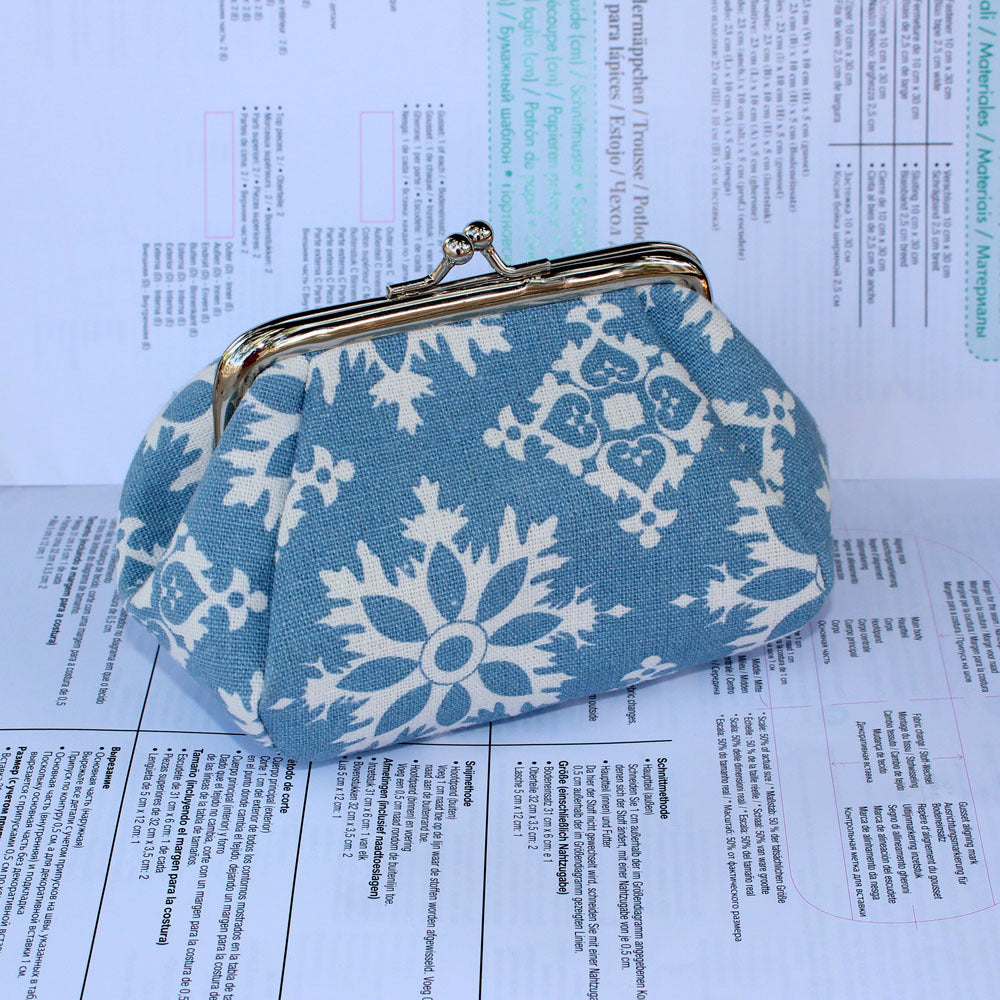 Women's Rose Canvas Fabric Small Clutch Jewelry Coin Purses