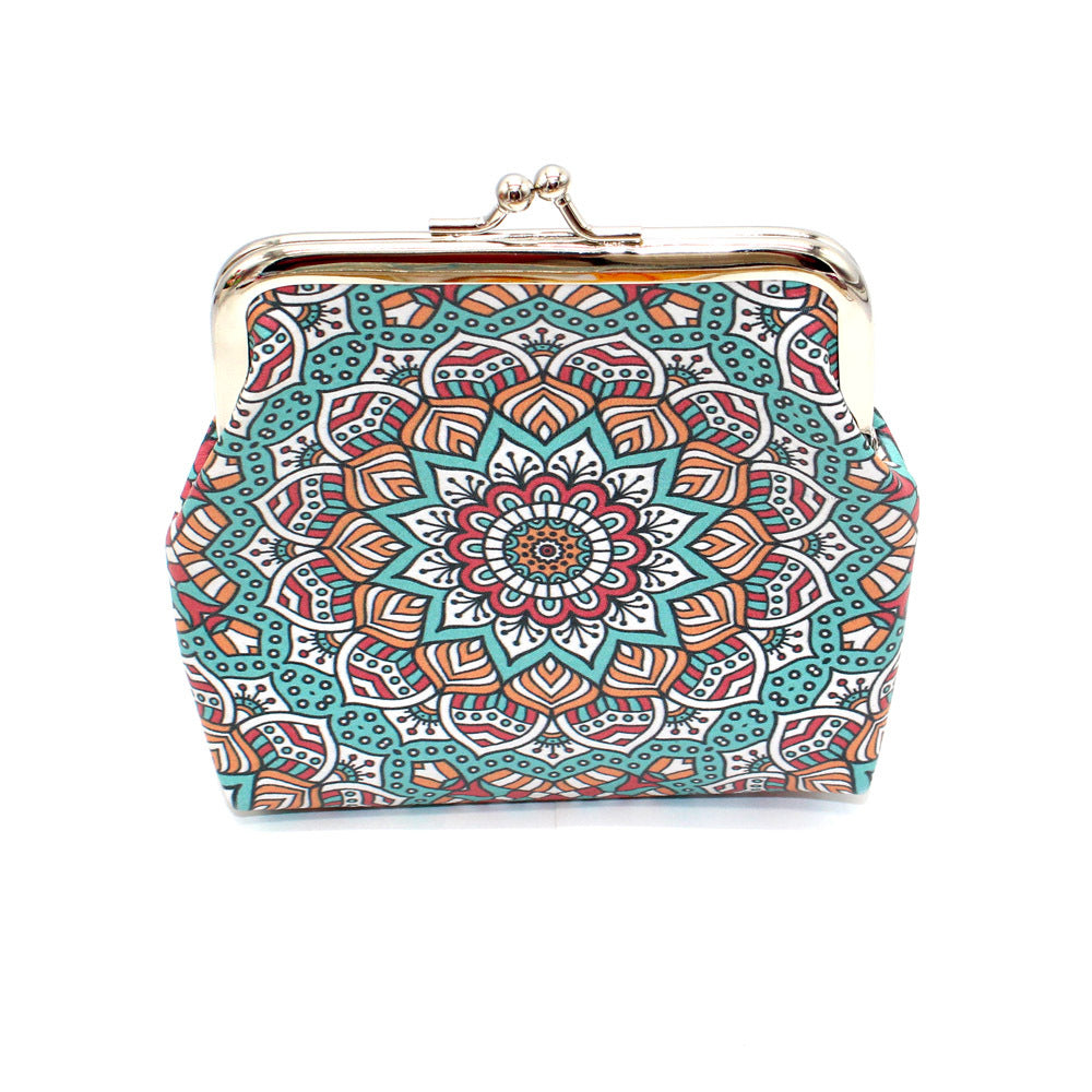 Ethnic Style Geometric Pattern Small Bank Coin Purses