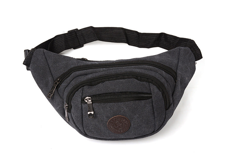 Men's Unique Canvas Riding Fashion Mobile Men's Waist Packs