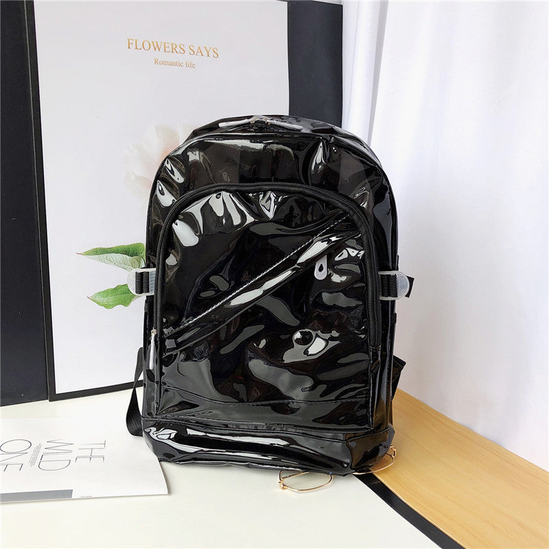 Women's Korean Style Plastic Candy Color Transparent Backpacks